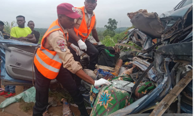 At least one person lost his life, while six others sustained varying degrees of injuries in two separate road accidents that occurred on Tuesday.