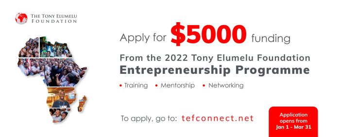 The Tony Elumelu Foundation (TEF) Entrepreneurship Programme is a landmark initiative designed to empower African entrepreneurs, foster economic development,