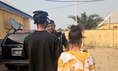 The Delta State Police Command has arrested 21-year-old Princess Okolie and her boyfriend, Prince Atigbi, for orchestrating a fake kidnapping