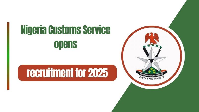 The Nigeria Customs Service (NCS) has officially commenced its 2025 recruitment exercise, inviting applications for 3,927 positions across its Superintendent,