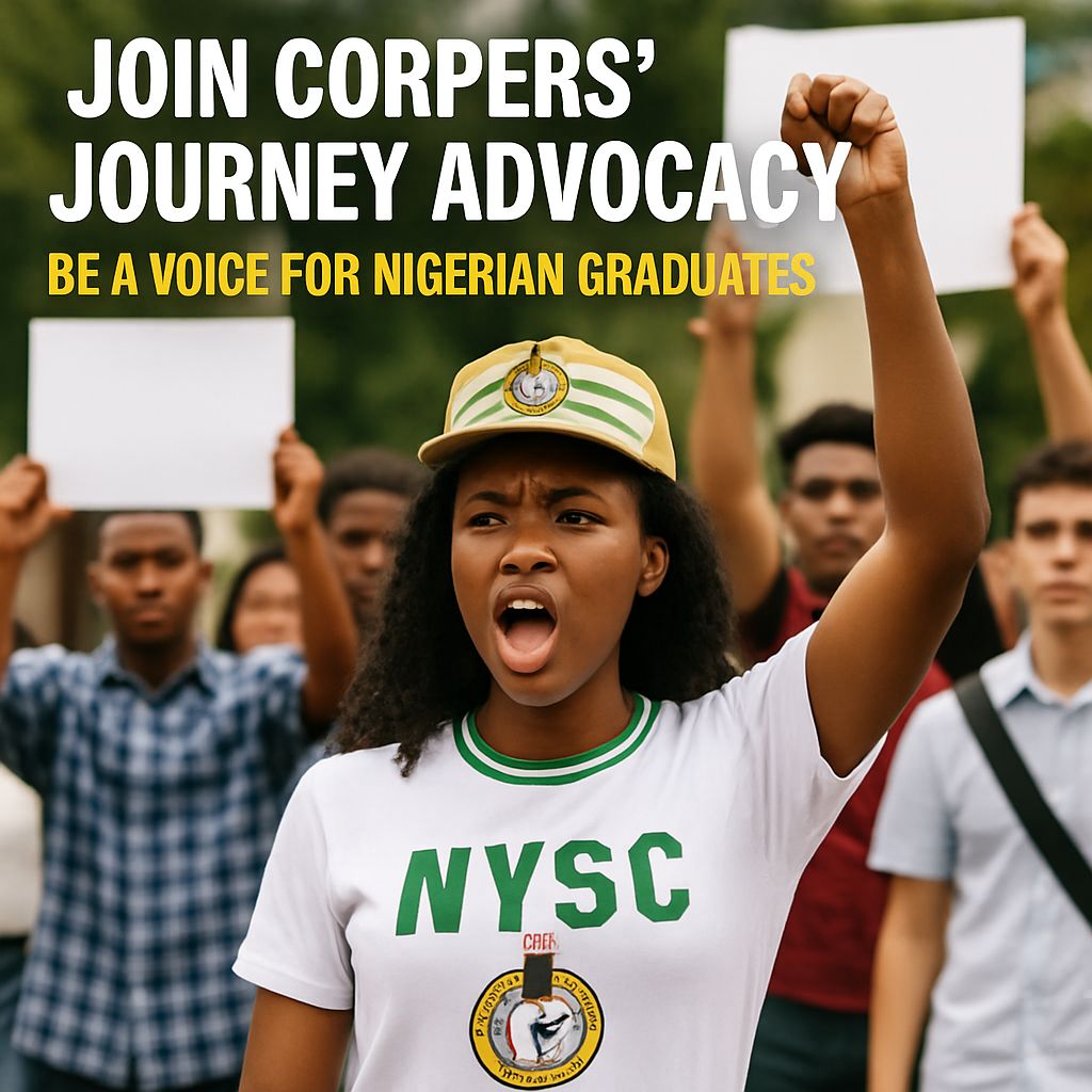 Corpers’ Journey Advocacy is a forward-thinking platform committed to transforming the experience of Nigerian graduates and NYSC corps members.