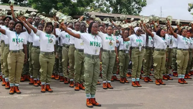 Graduates presenting NERD Clearance Slip at NYSC orientation camp