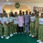Hon. Uchechukwu Obasi addressing 2025 Batch B Stream II Corps Members posted to Omuma Local Government Area.