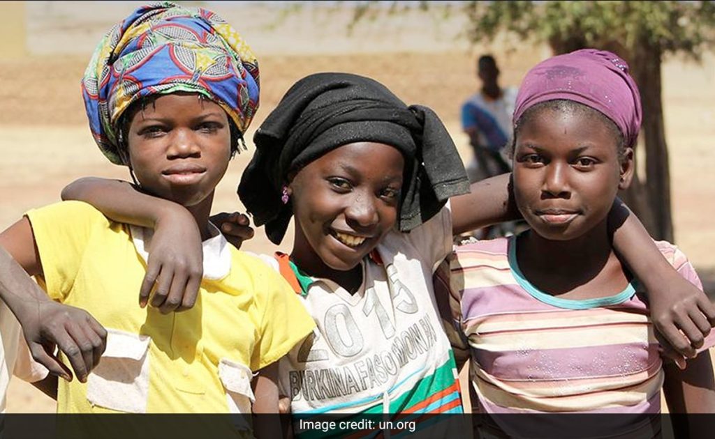 Ajayi Taiwo of CJAN addressing the media on the state of girl-child education and youth employment in Nigeria.