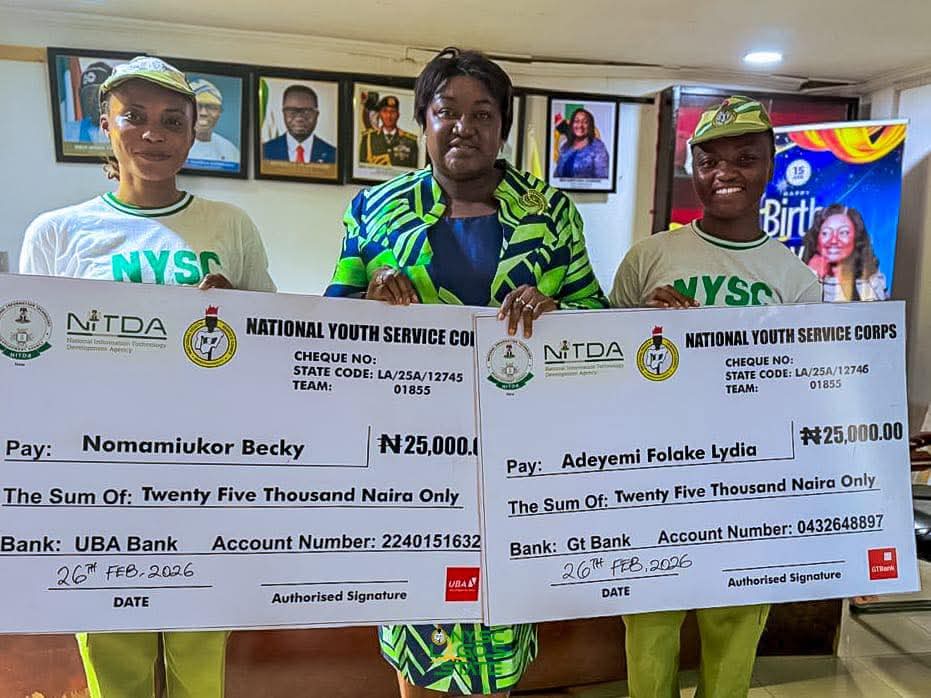 Lagos Corps Members Win NITDA Digital Literacy 4All Competition Awards