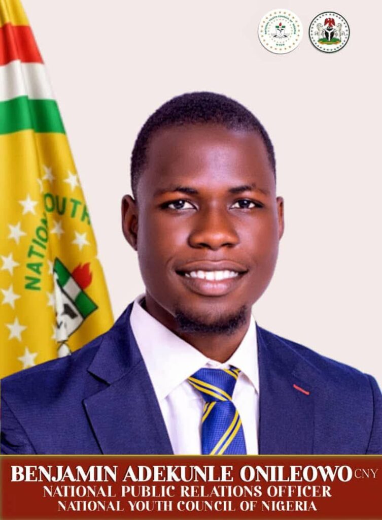 Ambassador Benjamin Adekunle Onileowo, National Public Relations Officer of NYCN
